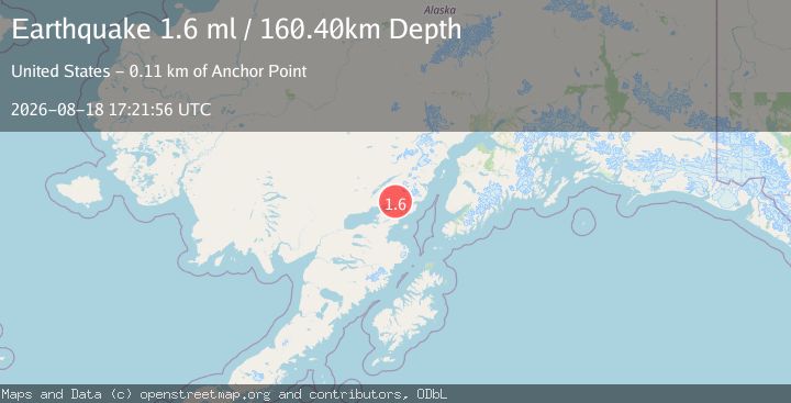Map of 18 km NE of Pedro Bay, Alaska