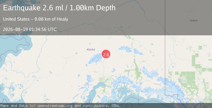 Map of 46 km WSW of Cantwell, Alaska