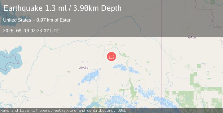 Map of 51 km E of Clear, Alaska