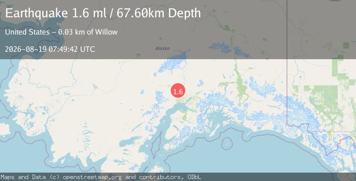 Map of 27 km NNW of Susitna, Alaska