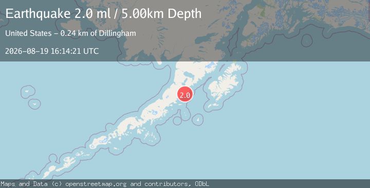 Map of 65 km SE of Ugashik, Alaska