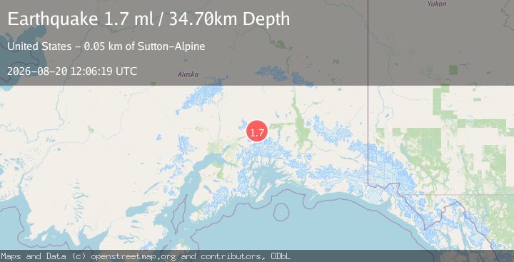 Map of 15 km NW of Glacier View, Alaska