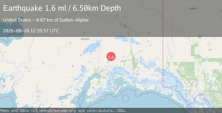 Map of 62 km N of Chickaloon, Alaska