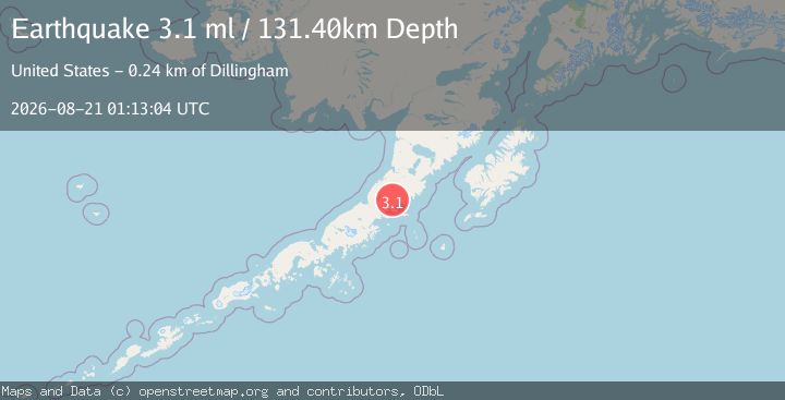Map of 72 km SSW of Ugashik, Alaska