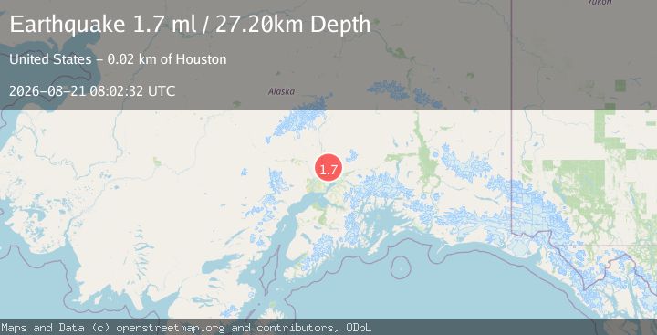 Map of 14 km ENE of Willow, Alaska