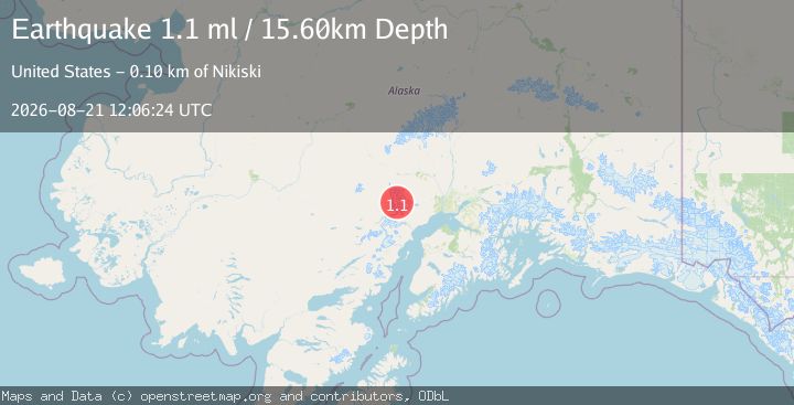 Map of 74 km WNW of Beluga, Alaska