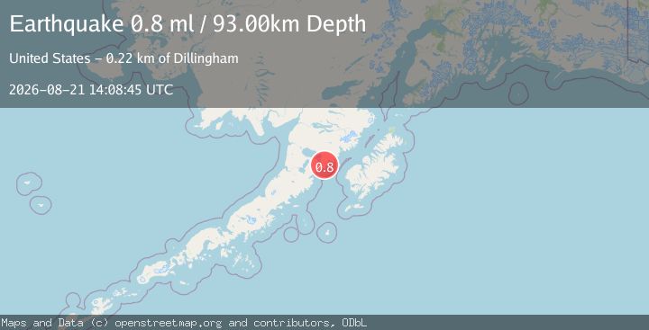 Map of 77 km W of Karluk, Alaska