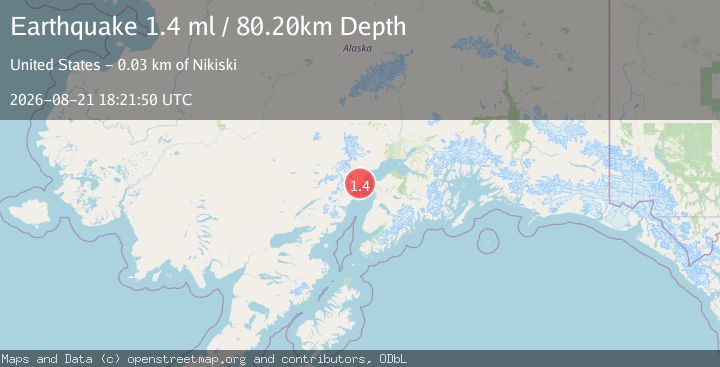 Map of 34 km W of Nikiski, Alaska