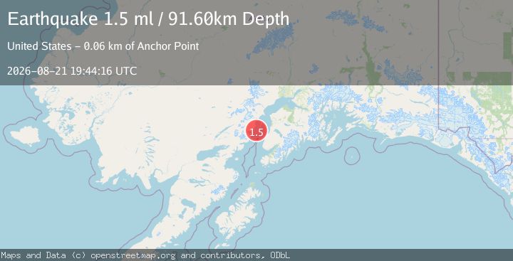 Map of 37 km NW of Ninilchik, Alaska