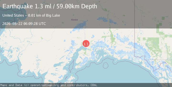 Map of 5 km SSE of Big Lake, Alaska