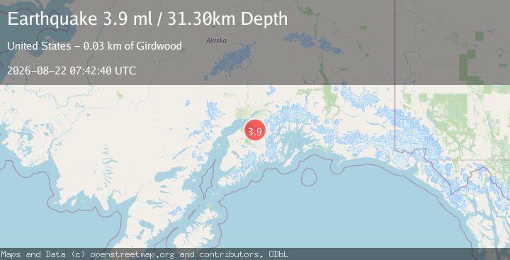 Map of 1 km WSW of Hope, Alaska