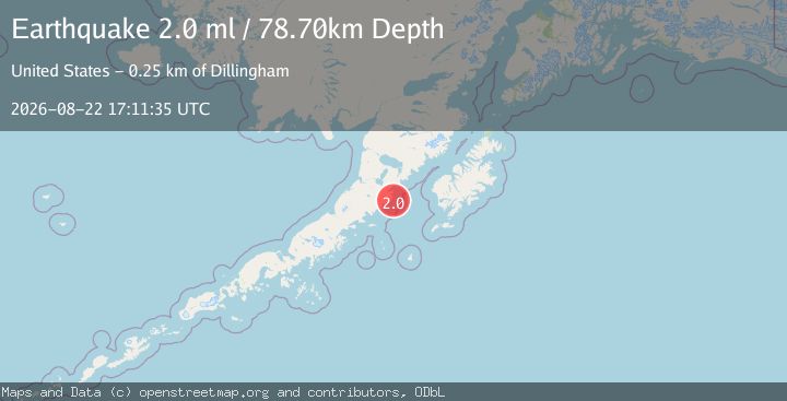 Map of 81 km SE of Ugashik, Alaska