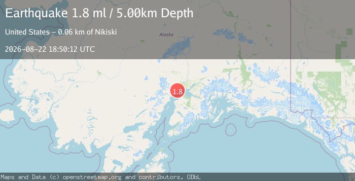 Map of 6 km N of Beluga, Alaska