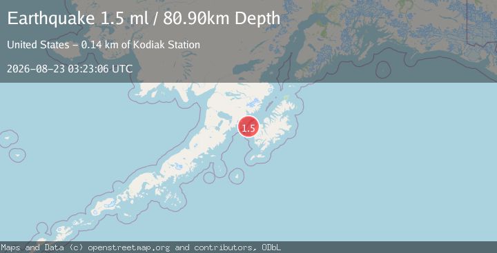 Map of 24 km W of Karluk, Alaska
