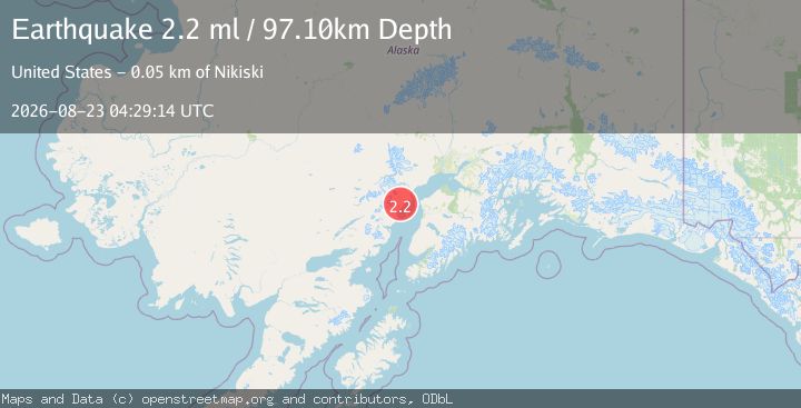 Map of 46 km W of Salamatof, Alaska