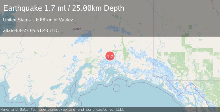 Map of 21 km ESE of Glacier View, Alaska