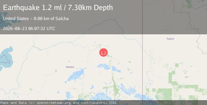 Map of 4 km S of Salcha, Alaska