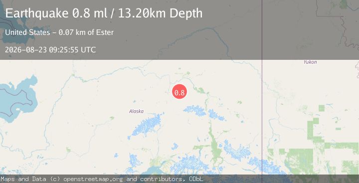 Map of 44 km E of Clear, Alaska