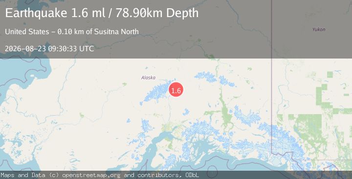 Map of 51 km SW of Cantwell, Alaska