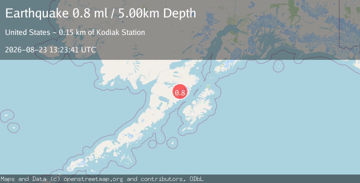 Map of 85 km NNW of Karluk, Alaska