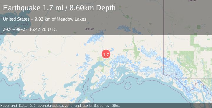 Map of 17 km WNW of Fishhook, Alaska