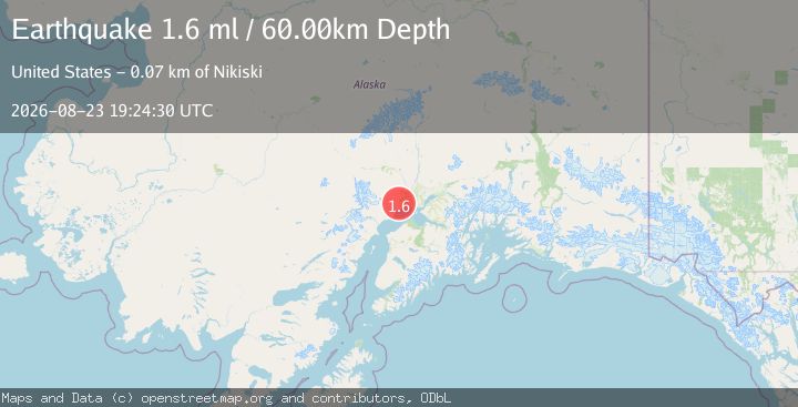 Map of 23 km NNE of Beluga, Alaska