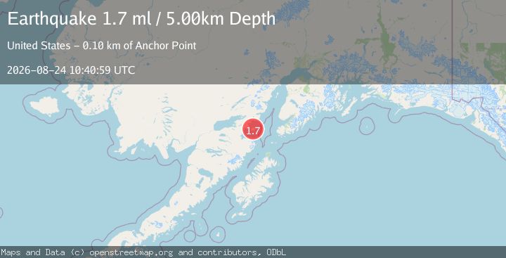 Map of 60 km SE of Pedro Bay, Alaska