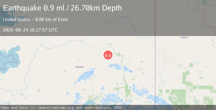 Map of 54 km WSW of Salcha, Alaska