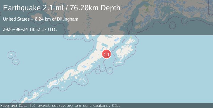 Map of 83 km ESE of Ugashik, Alaska