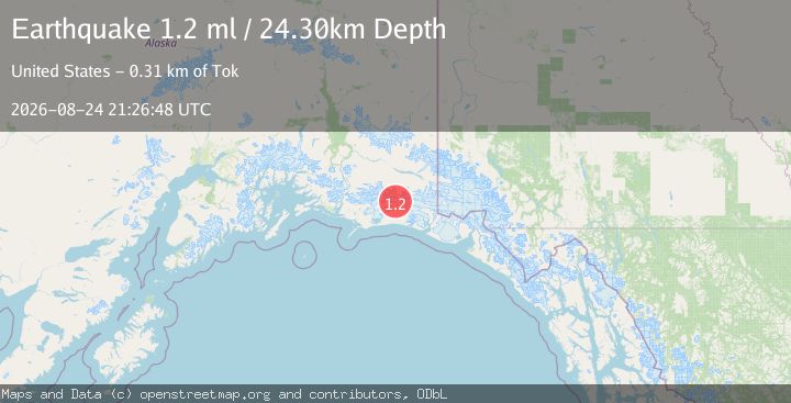 Map of 101 km S of McCarthy, Alaska