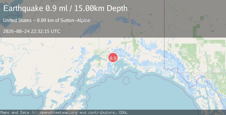 Map of 44 km NE of Whittier, Alaska
