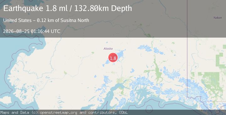 Map of 58 km NNW of Petersville, Alaska