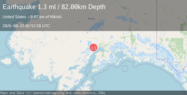 Map of 33 km WNW of Beluga, Alaska