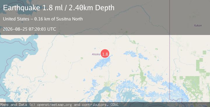 Map of 49 km E of Denali National Park, Alaska