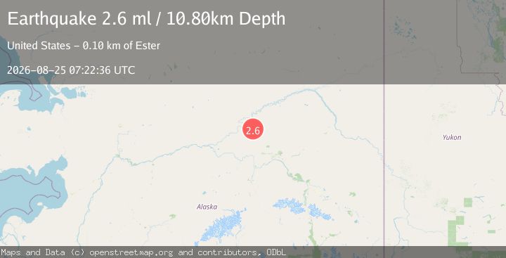 Map of 29 km WNW of Livengood, Alaska