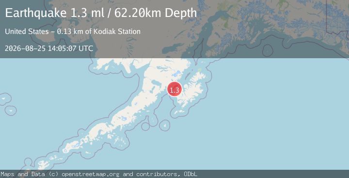 Map of 18 km WNW of Karluk, Alaska