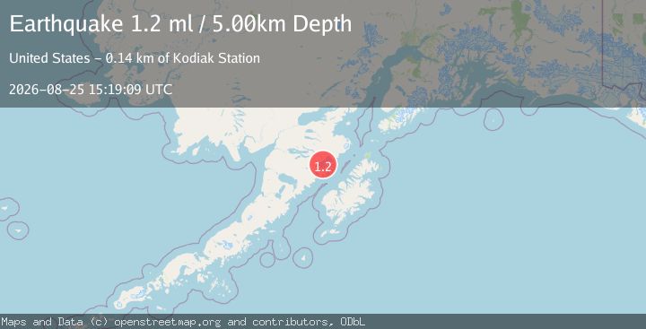 Map of 85 km N of Karluk, Alaska