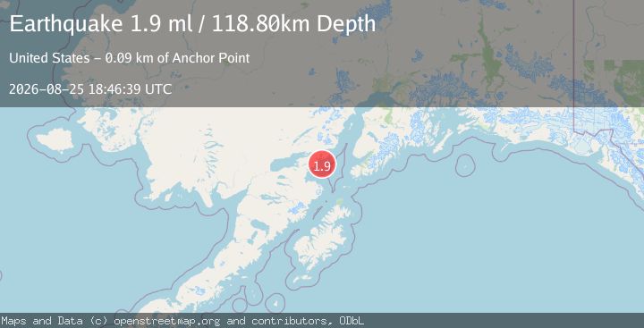 Map of 52 km SE of Pedro Bay, Alaska