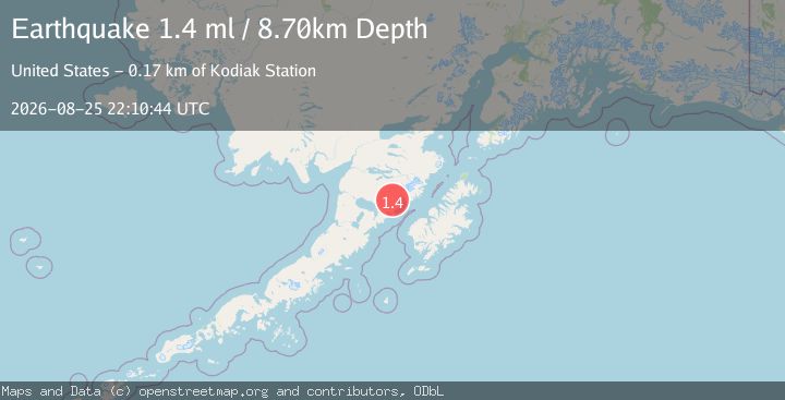 Map of 76 km NW of Karluk, Alaska