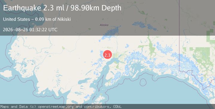 Map of 46 km NNW of Beluga, Alaska