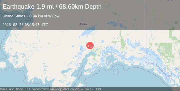 Map of 29 km NW of Susitna, Alaska