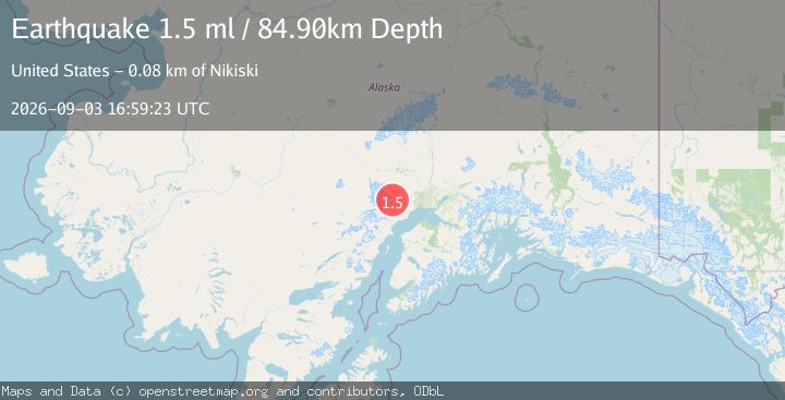 Map of 44 km NW of Beluga, Alaska