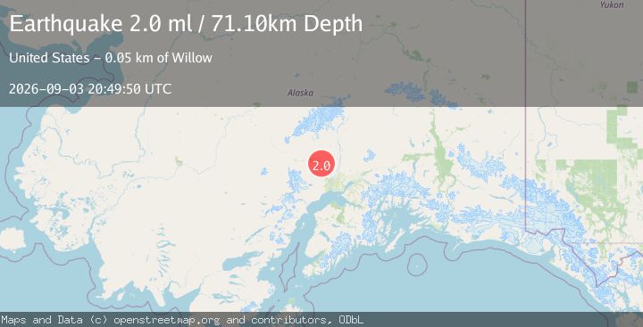 Map of 22 km ESE of Skwentna, Alaska