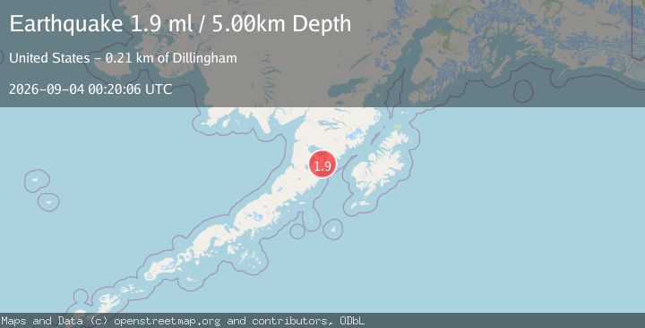 Map of 73 km E of Ugashik, Alaska