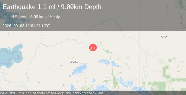 Map of 13 km ENE of Nenana, Alaska