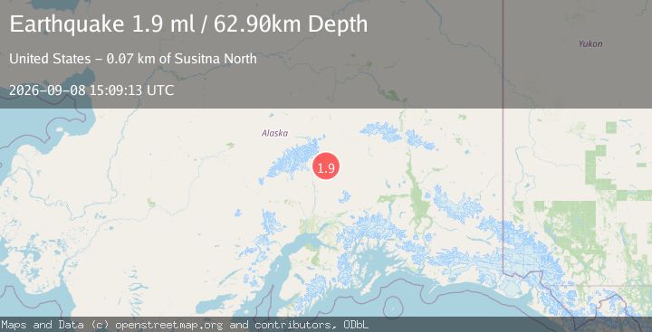 Map of 47 km NE of Chase, Alaska