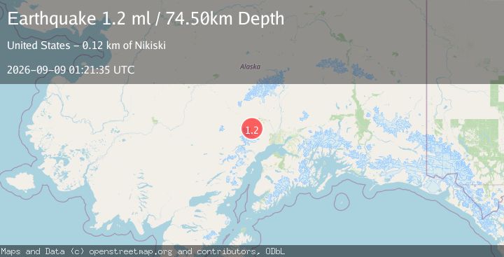 Map of 42 km SW of Skwentna, Alaska