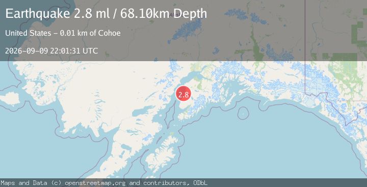 Map of 8 km WSW of Cohoe, Alaska