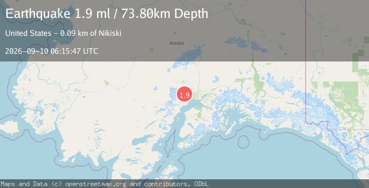 Map of 42 km NNW of Beluga, Alaska