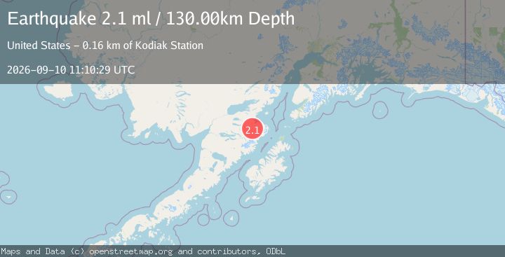 Map of 69 km SSE of Kokhanok, Alaska